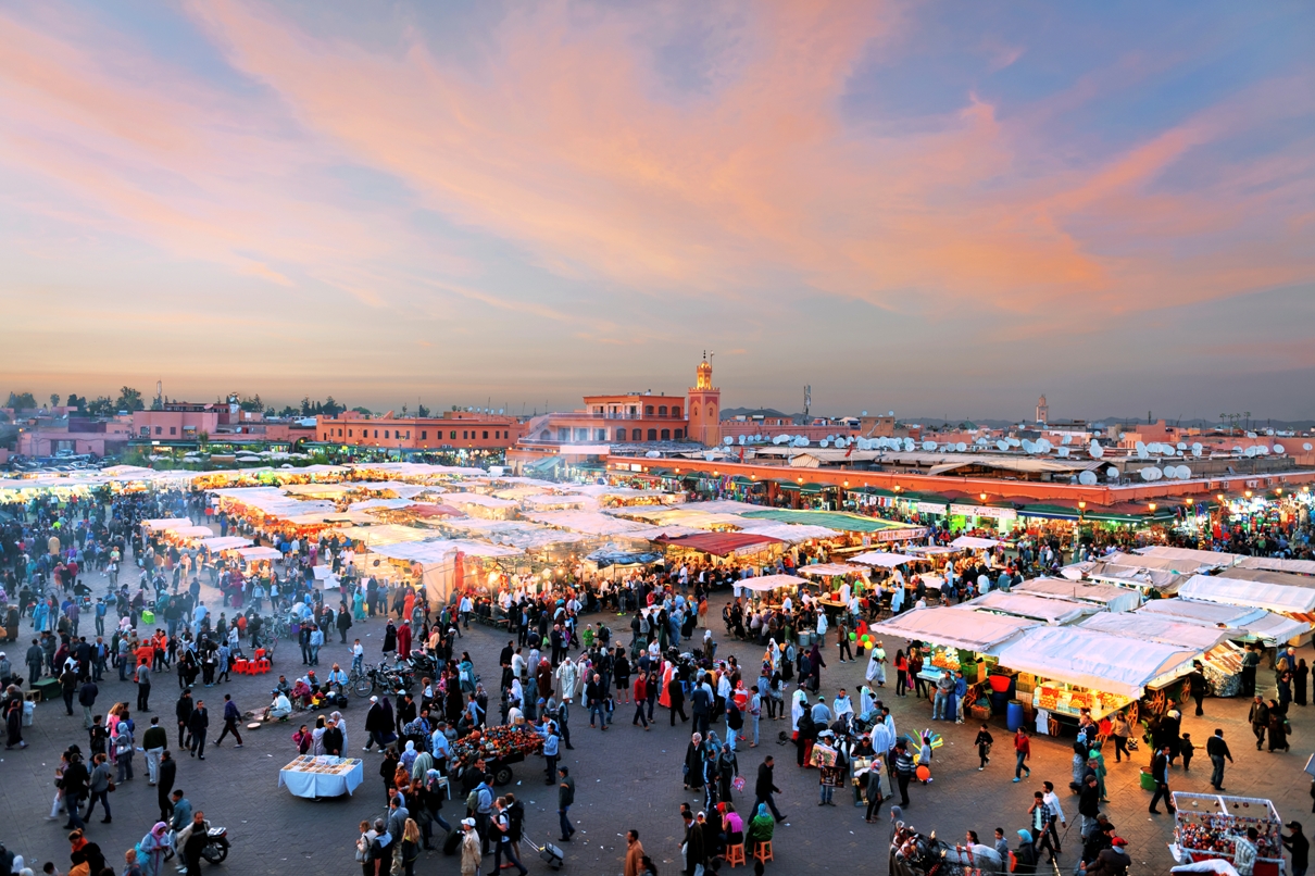 Orientalischer Markt in Marokko
