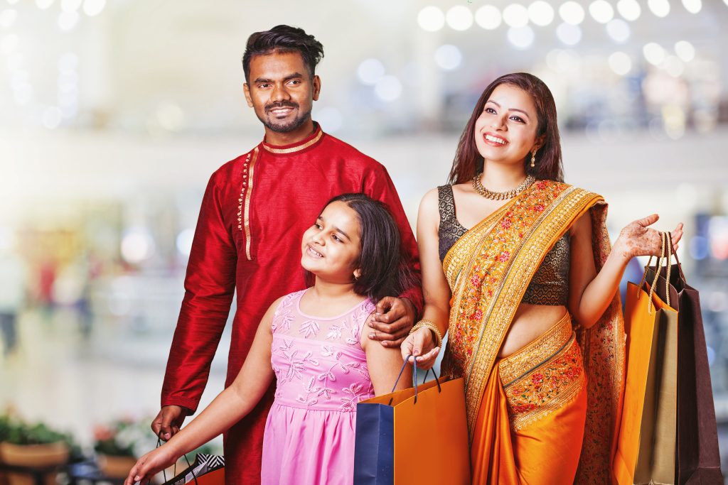  Shopping-Tour mit der Familiezu Diwali