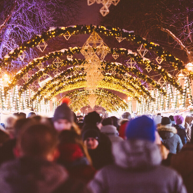 Voller Weihnachtsmarkt