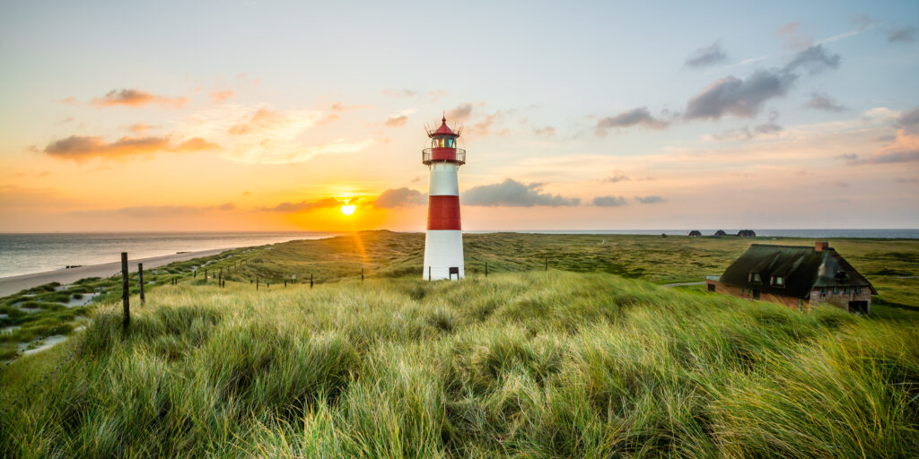 Sonnenaufgang am Strand auf Sylt 