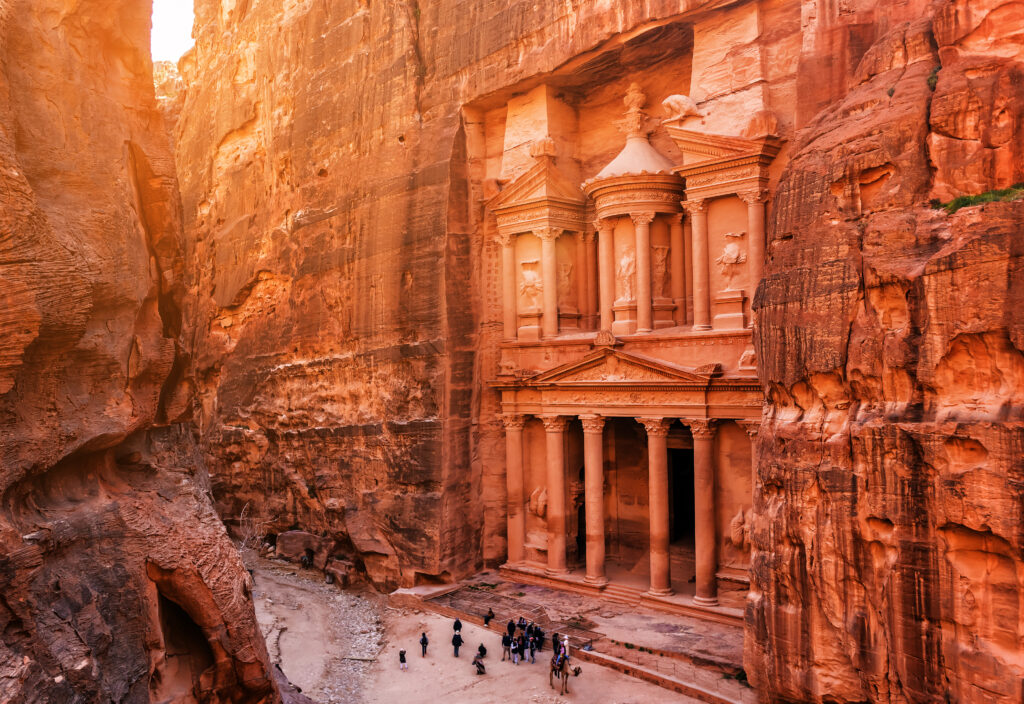 Al Khazneh in Petra in Jordanien