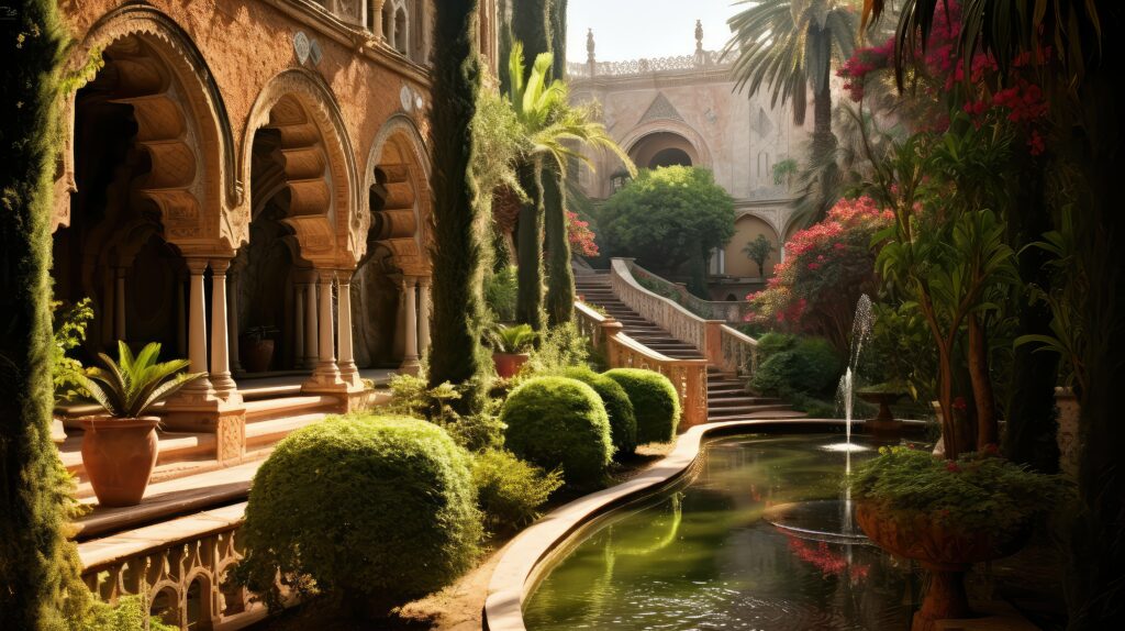 Gartenlandschaft des Alcázar: eine spanische Sehenswürdigkeit voller Schönheit