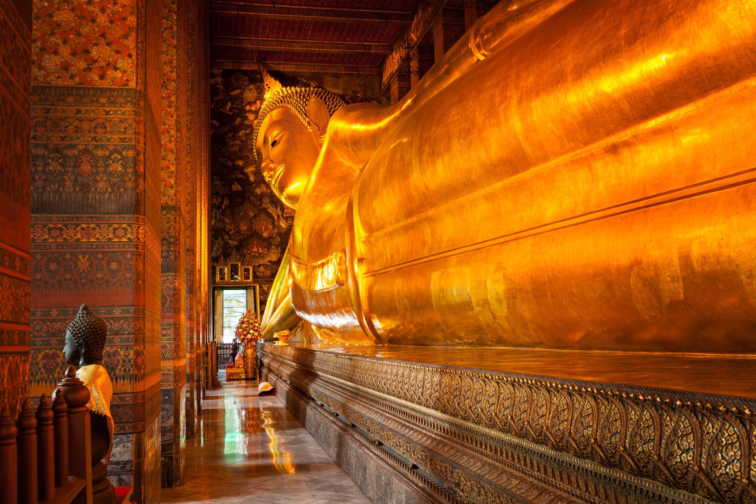 Der liegende Buddha im Tempel Wat Pho in Bangkok.