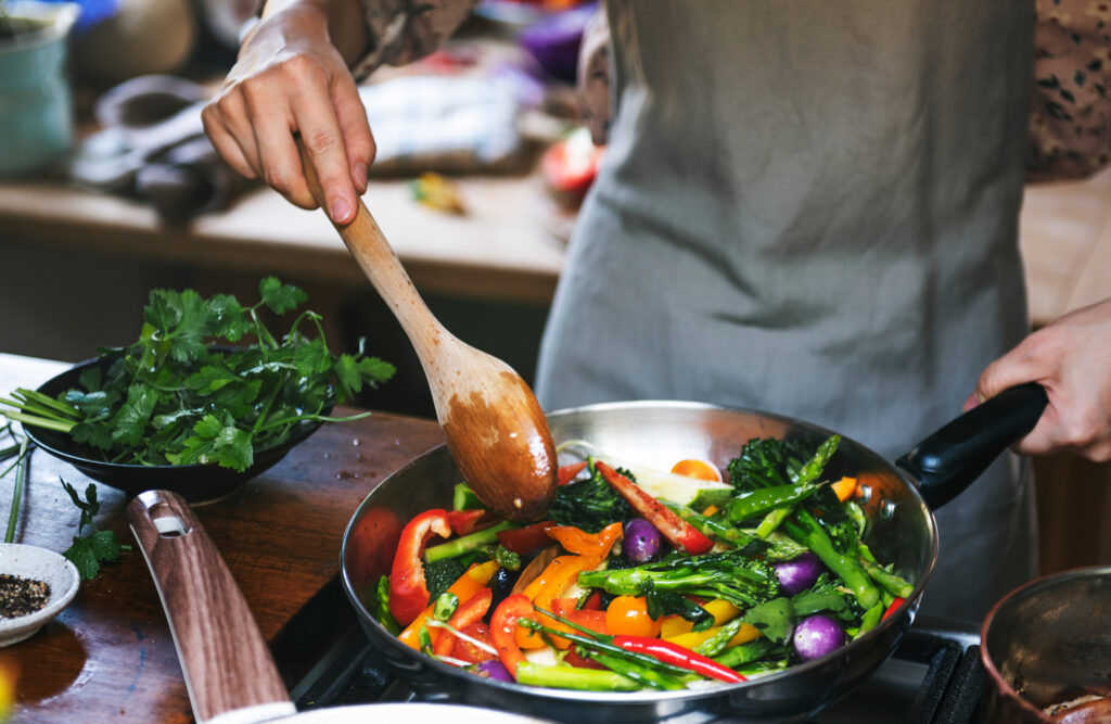 Viel Gemüse ist gesund für den Darm.