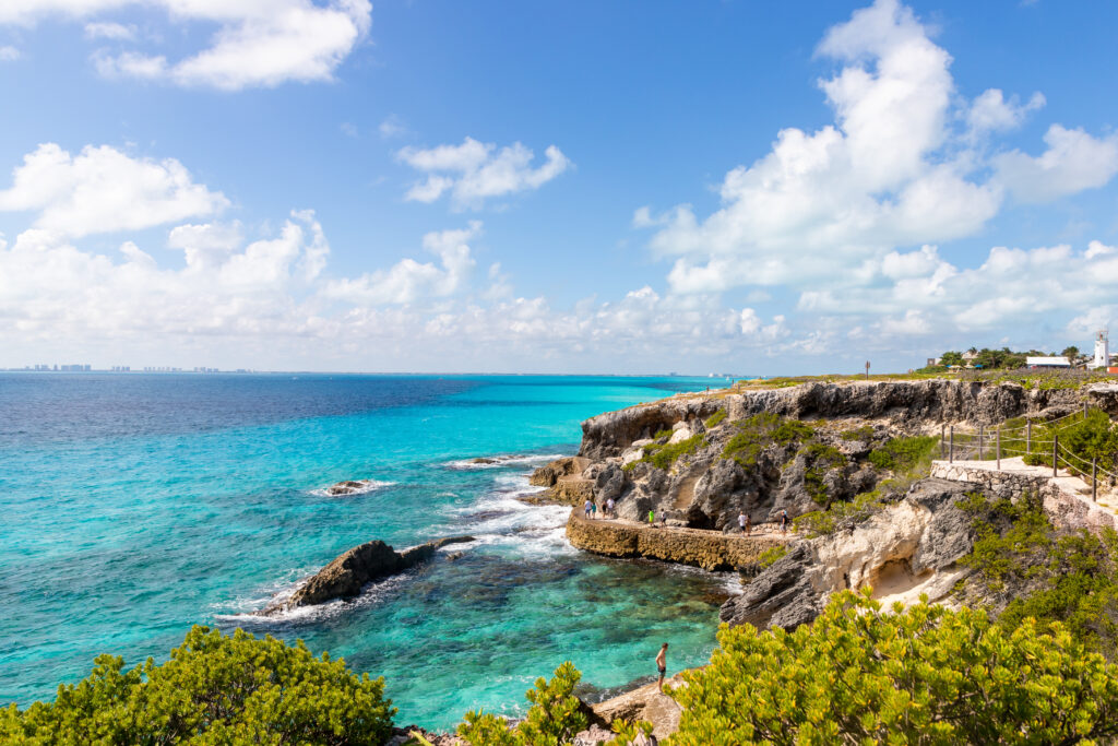 Küstenabschnitt von Cancún.