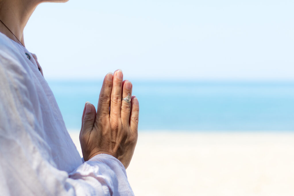 Die Anjali Mudra bei der Grußformel Namaste