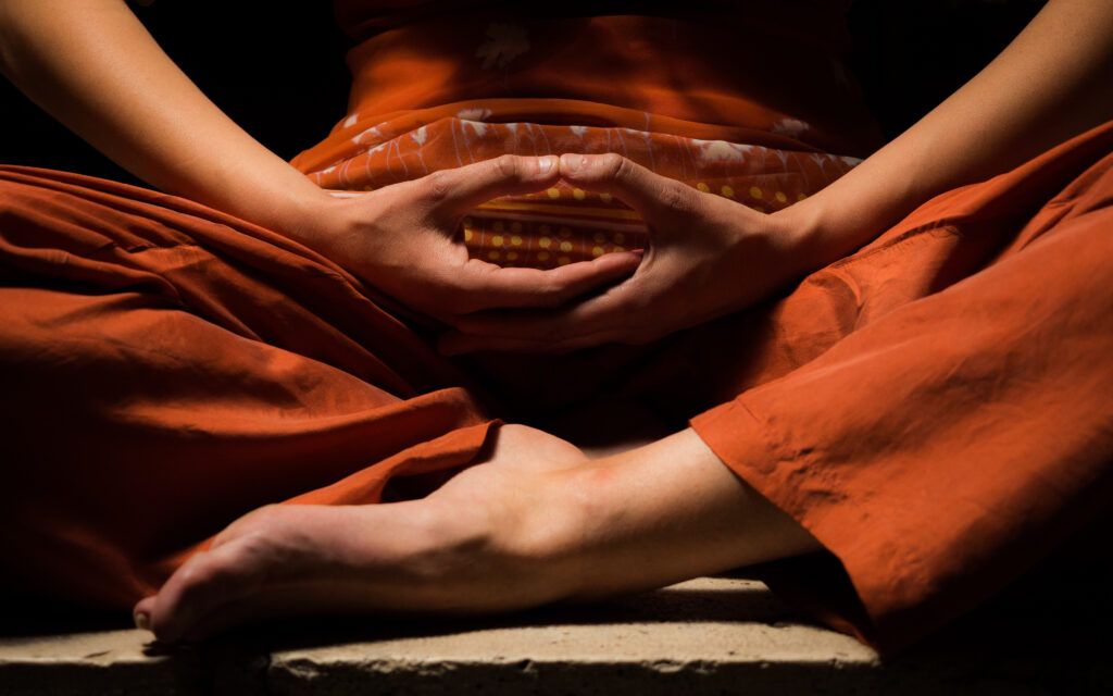 Mudra während der Meditation