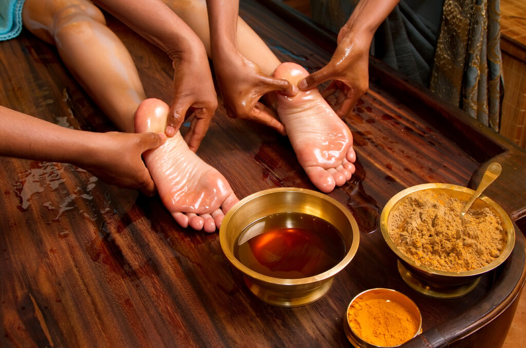 Die ayurvedische Fußmassage Padabhyanga 