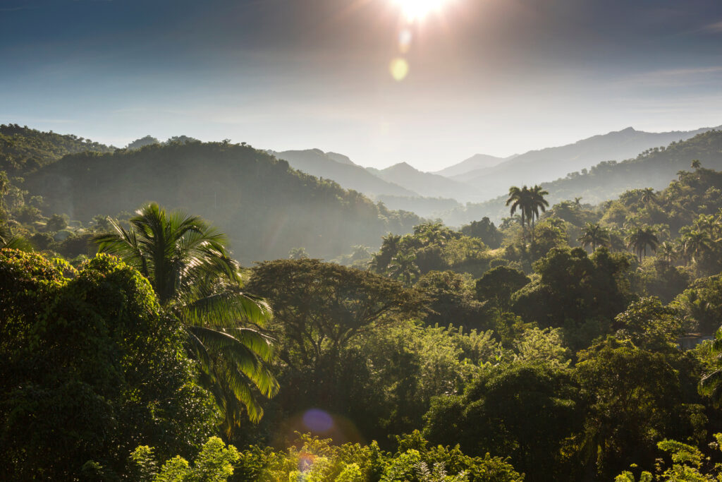 Die Sierra Maestra am Morgen