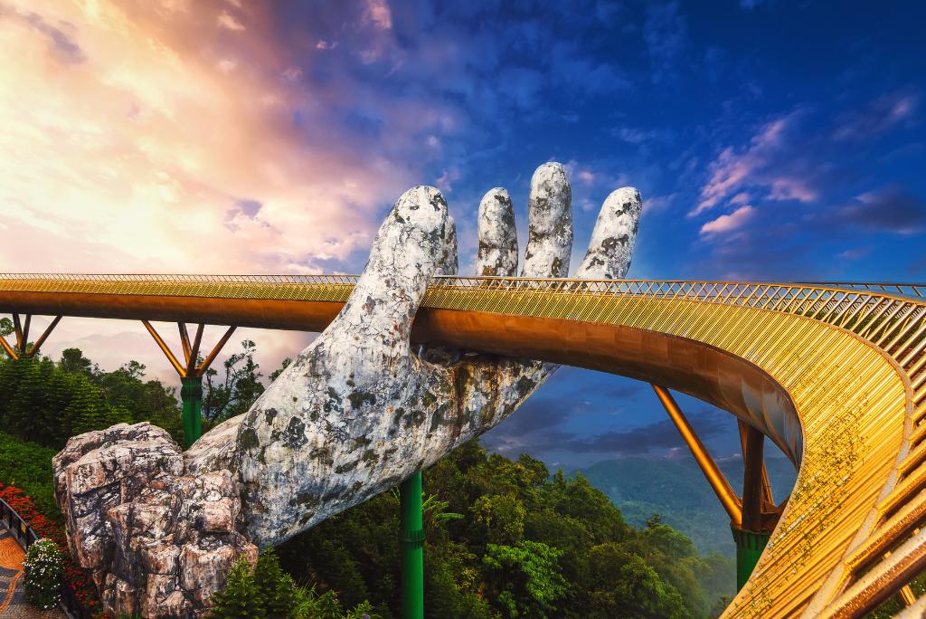 Goldene Brücke in den Ba Na Hills