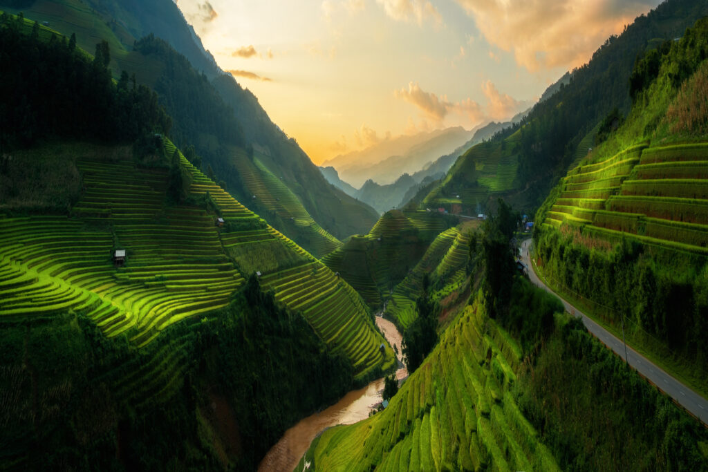 Reisterrassen in Mu Cang Chai