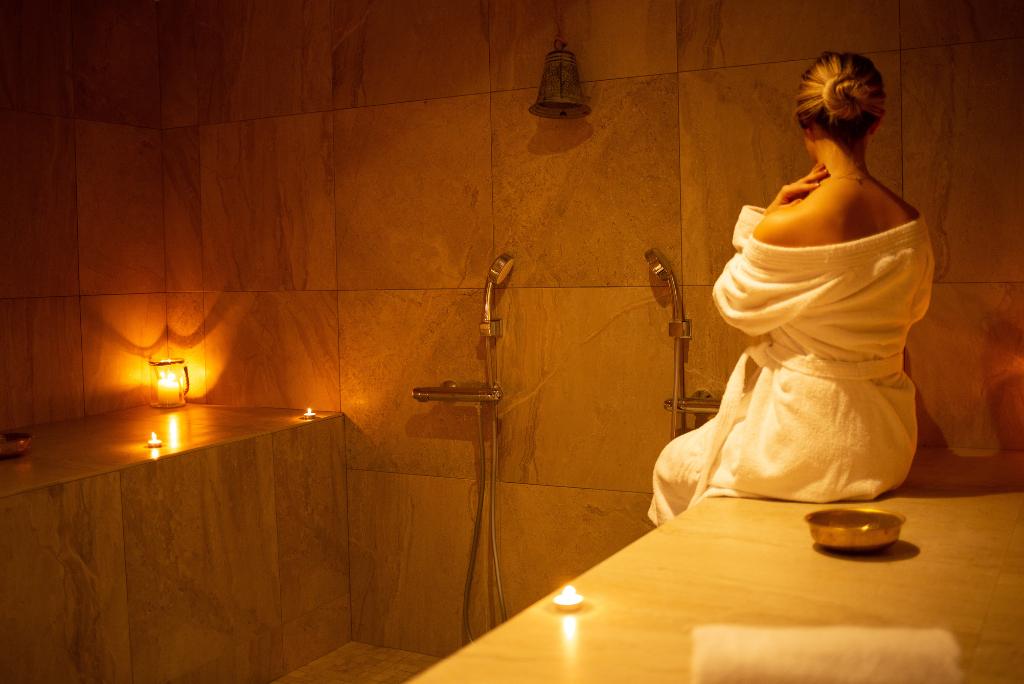 Eine Frau im Hammam