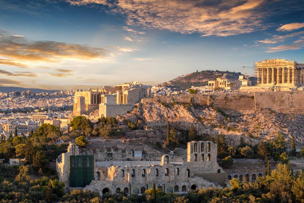 Blick auf Athen