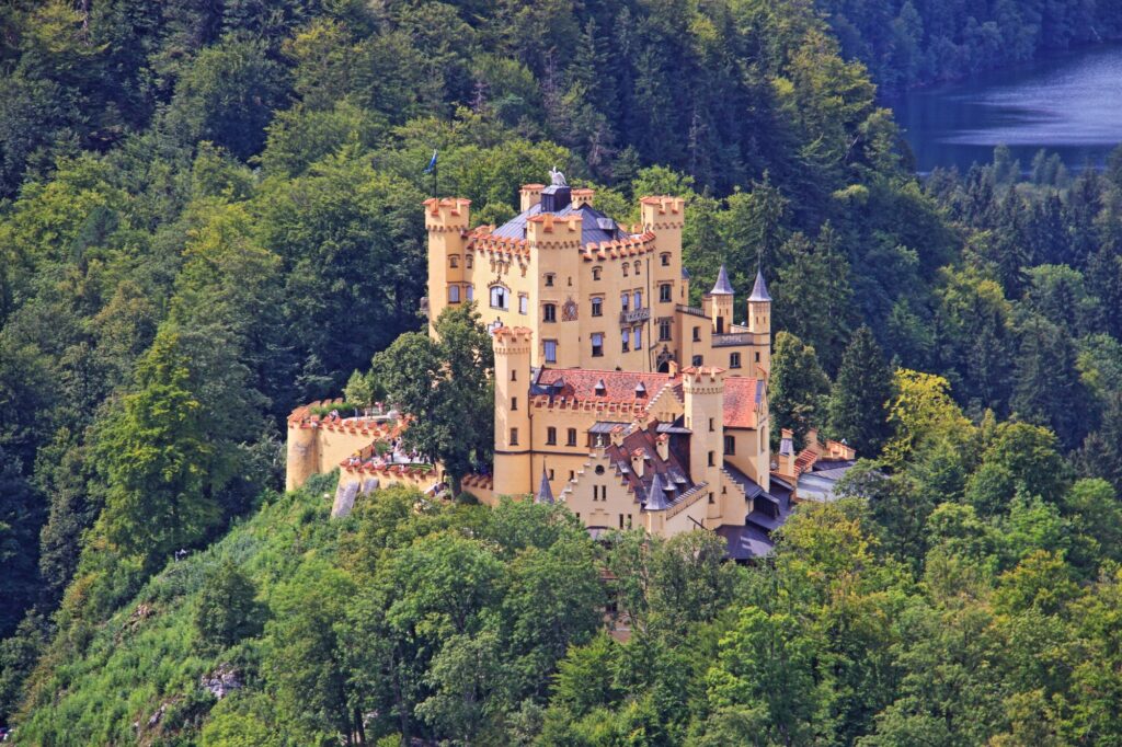 Blick auf das Schloss Hohenschwangau