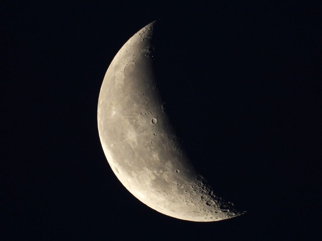 Der abnehmende Mond