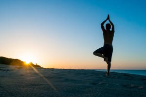 Yoga am Strand